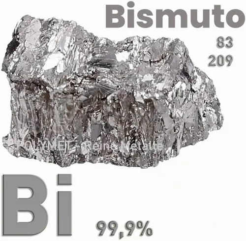 Vista 2 de Trozo de lingote 4n 99.99 puro Bismuto 3.5 oz
