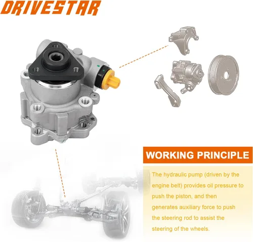 Vista 2 de 21-5146 Bomba de dirección asistida para Volkswagen 1998 1999 2000 2001 2002 2003 Passat 2.8, para Audi 1997 1998 1999 2000 2001 A4 2.8/1998 1999