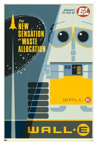 Vista 14 de Trends International Disney Pixar Wall-E - Póster de pared New Sensation, 14.72 x 22.37 pulgadas, versión enmarcada de madera de granero