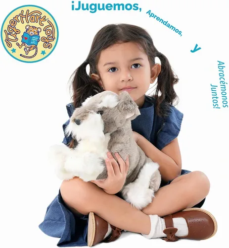 Vista 6 de TigerHart Siegfried El Schnauzer - Juguete de peluche de 13 pulgadas