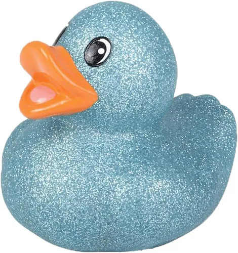 Vista 8 de Surtido de 5 patos de goma con purpurina de 2 pulgadas para niños, regalos de cumpleaños, baby showers, actividades de playa y piscina, 2 pulgadas