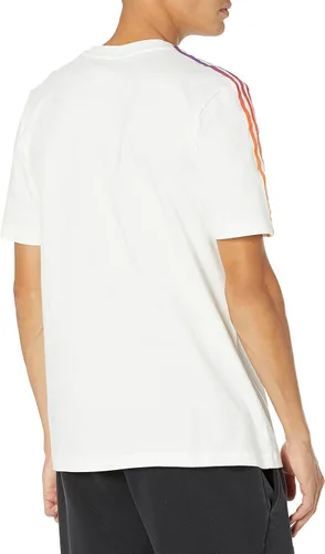 Vista 2 de adidas Camiseta deportiva de 3 rayas para hombre, azul marino (Crew Navy)