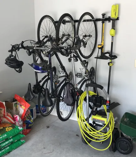Vista 5 de StoreYourBoard Estante de Almacenamiento para Bicicletas – Estante para Bicicletas de Garaje de Servicio Pesado para 5 Bicicletas, Estante Vertical