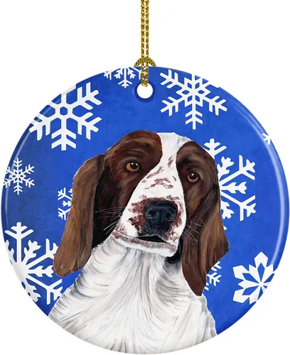 Vista 290 de Caroline's Treasures Cavalier Spaniel - Adorno de cerámica para colgar en el árbol de Navidad, para el hogar, Navidad, fiestas, regalo, 3 pulgadas
