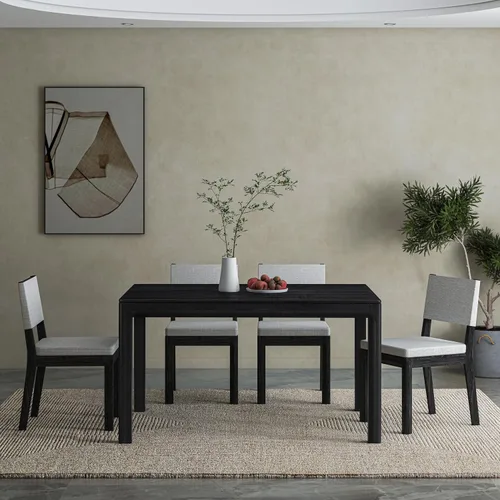 Vista 16 de NTC Flow Mesa de Café Moderna de Madera Rectangular con Cajón Oculto – Resistente al Agua y al Calor, Negro Quemado