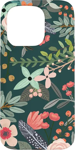 Vista 14 de Cute Colorful Garden Botanical Floral Pattern Case for iPhone 17