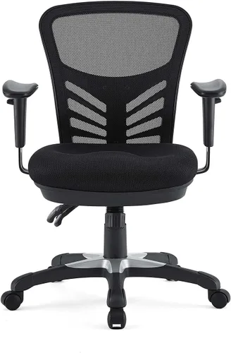 Vista 11 de Modway EEI-757-BLK Silla de oficina ergonómica articulada de malla en negro Color negro.