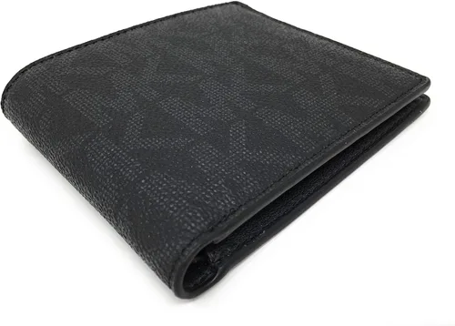 Vista 7 de Michael Kors Jet Set billetera para hombre PVC negro 36H7LMNF1B
