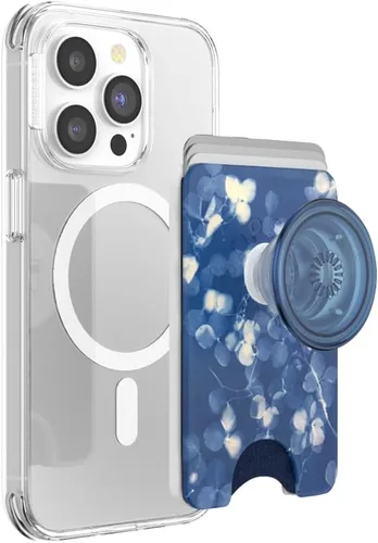 Vista 34 de PopSockets Cartera adhesiva para teléfono y tarjetero con agarre, púrpura - Aura