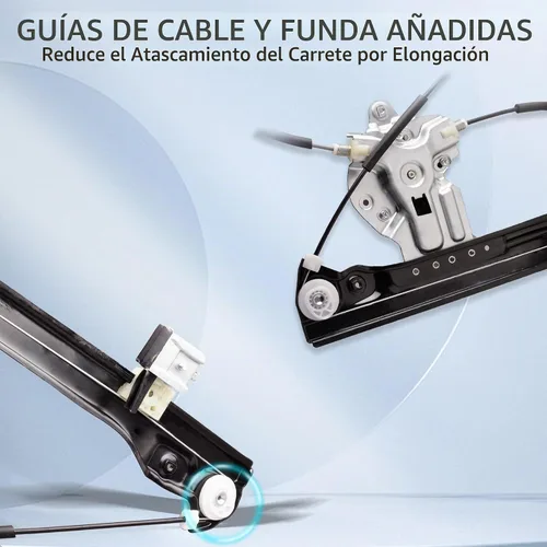 Vista 4 de Regulador de Ventanilla Eléctrica Delantera Izquierda del Lado del Conductor de 2 Pines con Conjunto de Motor Compatible para Chevrolet Cruze