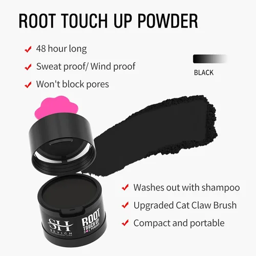 Vista 7 de Polvo para Línea de Cabello Sevich 2.0, Oculta Instantáneamente la Pérdida de Cabello, Polvo para Toque de Raíces, Sombra de Cabello para Mujeres