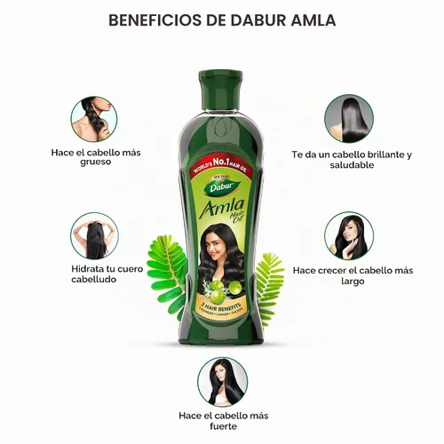 Vista 4 de Dabur Aceite para el cabello Amla 9.3 fl oz