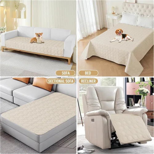 Vista 7 de ZNSAYOTX Mantas acogedoras definitivas (30 x 53 pulgadas), manta 100% impermeable para sofá para mascotas de perro, protector de sofá de cama