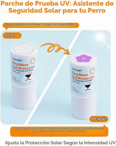 Vista 6 de Bálsamo protector solar para nariz de perro SPF 25 – Protección solar natural, segura para lamer con manteca de karité y espino cerval de mar