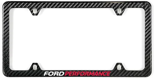 Vista 9 de Marco negro de plástico UV Ford Performance para matrícula