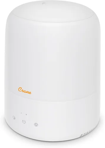 Vista 2 de Crane Top Fill - Mini humidificador para dormitorio y guardería, difusor de aceite esencial 3 en 1, luz para dormir, 0.5 galones, humidificador