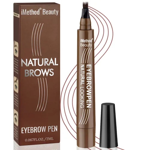 Vista 11 de iMethod - Bolígrafo para tatuaje de cejas con técnica actualizada de microblading, maquillaje de cejas de larga duración, resistente al agua y a