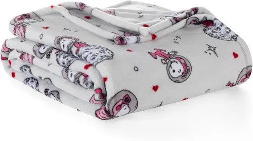 Vista 18 de Berkshire Peanuts® VelvetLoft® - Manta de felpa de Snoopy con bonito personaje, acogedora manta Fairisle Crimson Neutral, manta de 55 x 70 pulgadas