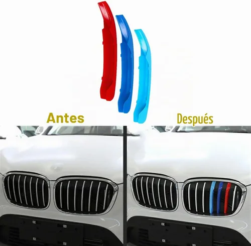 Vista 6 de Insertos de rejilla delantera automotriz compatibles con BMW X1 Sport 2016
