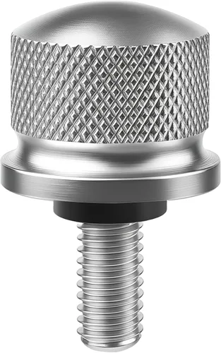Vista 9 de Tornillo de perno de asiento de aleación de aluminio negro adecuado para Harley Davidson 1996-2024 (1 perno)