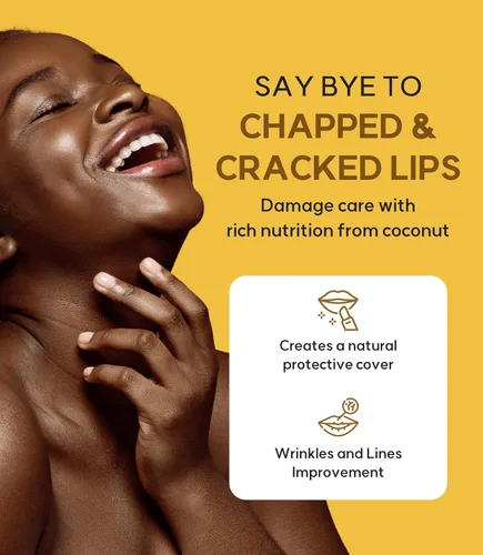 Vista 3 de WELCOS FRUDIA Coconut Honey Salve Lip Cream - Bálsamo labial coreano para hombres y mujeres, tubos de bálsamo labial orgánico para el cuidado