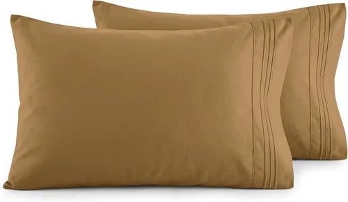 Vista 74 de Elegant Comfort Juego de fundas de almohada ultrasuaves de lujo de 2 piezas - Microfibra premium de calidad hotelera 1500, doble cepillado