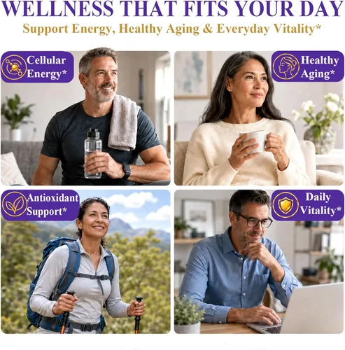 Vista 3 de Suplemento NMN 1000 mg, NMN + Resveratrol para apoyo NAD+ y envejecimiento