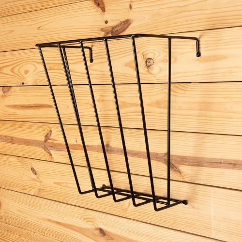 Vista 3 de Schneiders Easy-Up Estante de heno estándar para caballos Alimentador de pared resistente Capacidad para 2 – 3 copos Ahorro de espacio estable