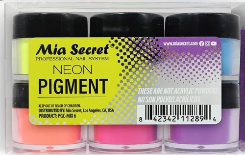 Vista 3 de Mia Secret MEZCLAS DE PIGMENTOS - JUEGO DE 6 COLORES (MIX-12 (BLUE))