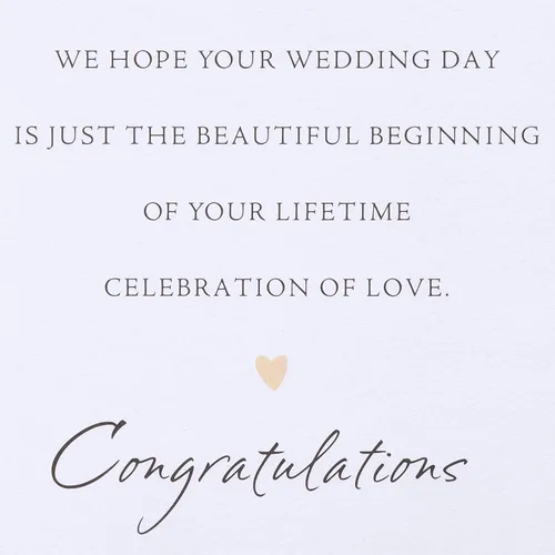 Vista 3 de Tarjeta de boda American Greetings (Hermoso comienzo)