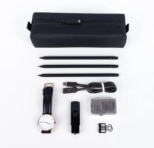 Vista 5 de Comfyable Neceser pequeño para hombres, mini bolsa delgada para cepillos de dientes, bolsa de kit Dopp