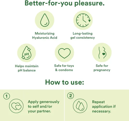 Vista 2 de Good Clean Love Naked Coconut - Aceite de coco orgánico y lubricante a base de agua, lubricante personal con ácido hialurónico. Seguro para juguetes