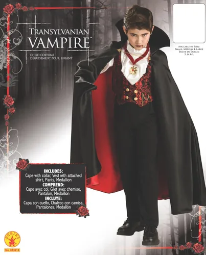 Vista 3 de Disfraz de Vampiro de Transilvania, Rubie's. , L, Como se muestra