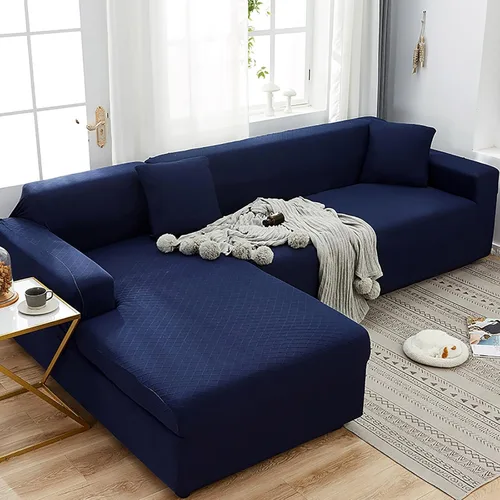 Vista 14 de Konsilsa Funda de sofá modular de alta elasticidad, fundas de sofá lavables de jacquard suave con parte inferior elástica, protector de muebles