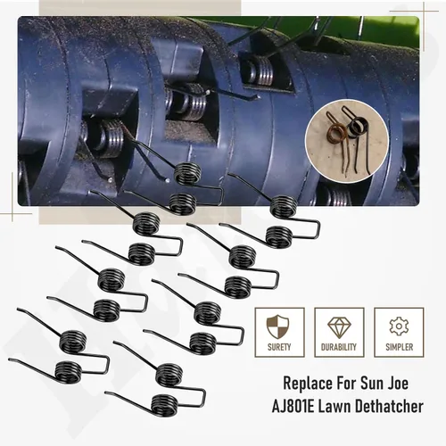 Vista 6 de Paquete de 27 dientes Dethatcher compatibles con S-un Joe AJ801E de 13 pulgadas, 12 amperios eléctrico para césped