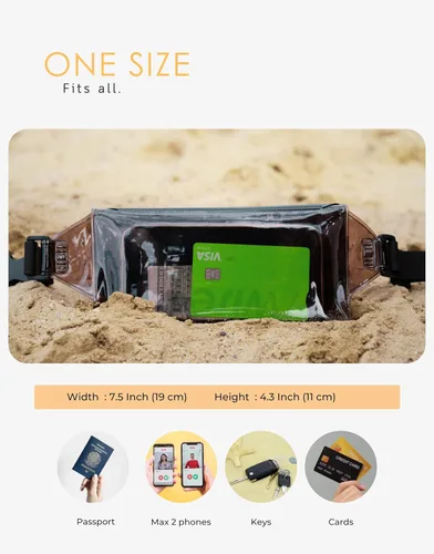 Vista 8 de Bolsa seca impermeable para teléfono, para playa, piscina, kayak, esnórquel, festivales. Mantén el teléfono a salvo del agua y la arena Esencial