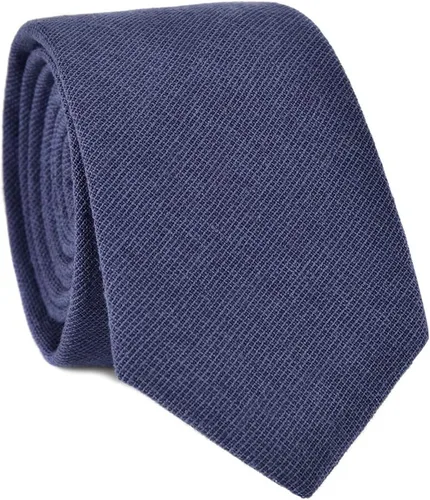 Vista 3 de JESLANG Corbata de algodón y lino de 2.56 pulgadas para hombre, perfecta para ocasiones formales e informales