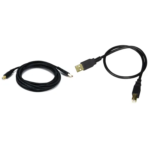 Vista 16 de Monoprice 105436 - Cable USB 2.0 de 0.45 m, de USB 2.0 A macho a B macho 28/24AWG (chapado en oro), color negro