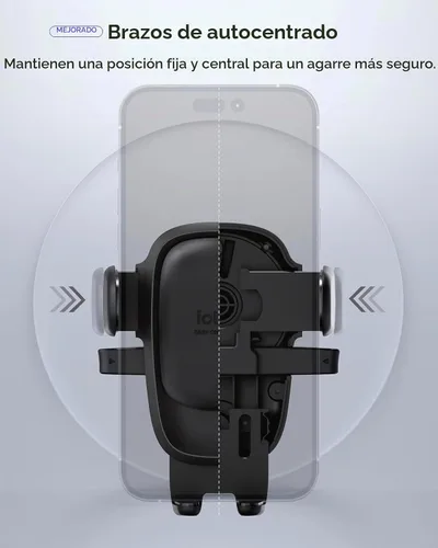 Vista 3 de iOttie Easy One Touch Advanced soporte de teléfono para coche con ventosas - Soporte universal para teléfono celular para iPhone, Google, Samsung