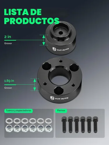 Vista 5 de YHTAUTO Kit de elevación de nivelación delantera y trasera de 3 pulgadas y 2 pulgadas para Dodge y Ram