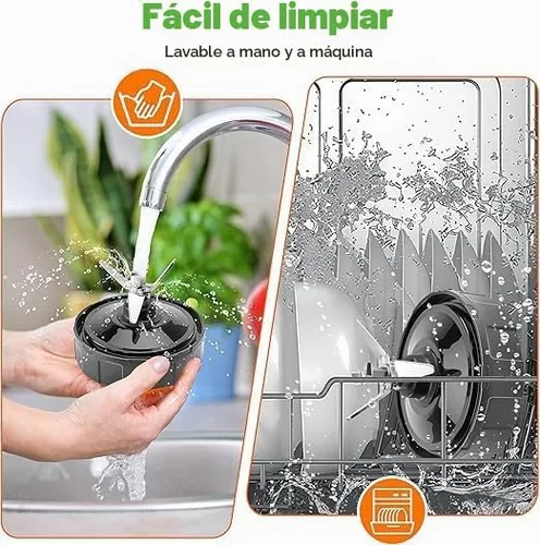 Vista 5 de Piezas de repuesto para licuadora Ninja, conjunto de cuchilla extractora de 7 aletas, compatible con Ninja Blenders Auto iQ BL480 BL482 BL642 BL682
