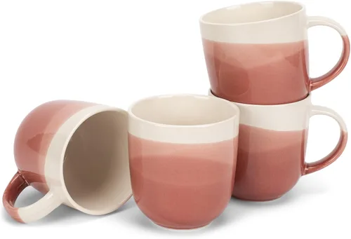 Vista 11 de Elanze Designs Paquete de 2 tazas de café de cerámica de cerámica de 14 onzas, color verde eucalipto