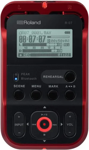 Vista 12 de Roland R-07 Grabador de audio portátil de alta resolución, negro (R-07-BK)