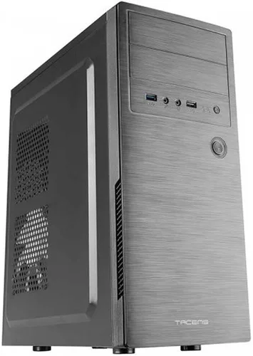 Vista 10 de Tacens 2FERROX, ATX Semi-Tower PC Case, ventilador lateral de 4.7 in, rejilla delantera, acero, negro