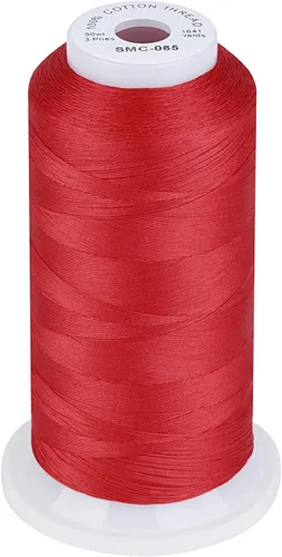 Vista 10 de Simthread 12 Colores Multiusos Hilo de Algodón para Acolchado 50s/3 Hilo para Piezas, Costura, etc. - 503 Metros Cada 12C01