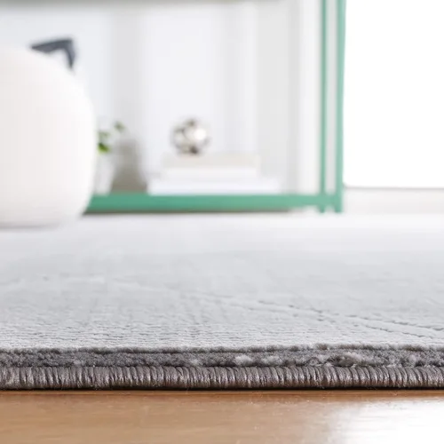 Vista 4 de SAFAVIEH Alfombra de área de 8 x 10 pies – Colección Revive – Grande – Gris, patrón de enrejado, no desprende pelusa y fácil limpieza, ideal