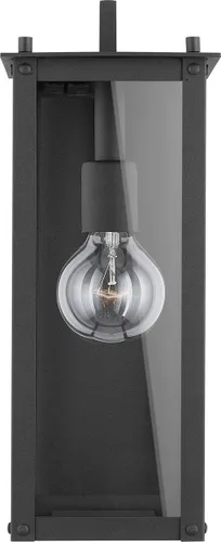 Vista 14 de Capital Lighting 934611OZ Hunt - Farol rectangular de pared para exteriores, cristal transparente, 1 luz de 100 vatios, 15 pulgadas de alto x 6