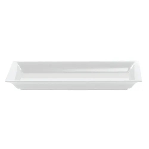 Vista 2 de American Metalcraft MEL19 Bandeja rectangular de melamina de la colección Endurance, 14-1/4-pulgadas, color blanco