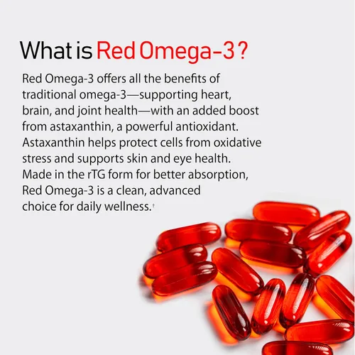 Vista 3 de NANOWELL Aceite de pescado Omega-3 rojo 1714 mg Omega 3 Suplemento