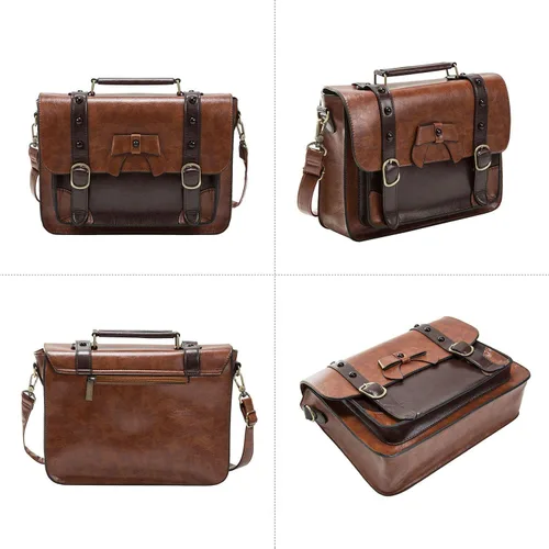 Vista 8 de ECOSUSI Bolso bandolera vintage para mujer